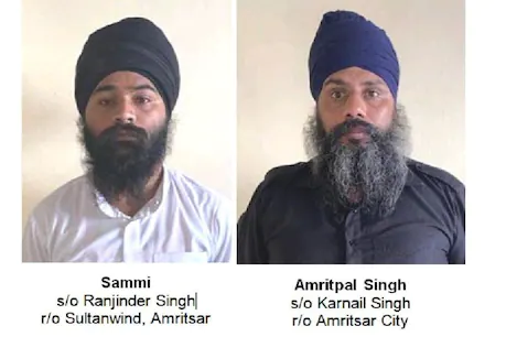 You are currently viewing पंजाब पुलिस ने भारी-मात्रा में हथियारों के साथ , दो आतंकवादियों को किया गिरफ्तार