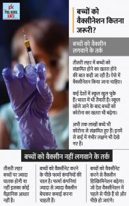 Read more about the article DGCI से मिली मंजूरी 2 से 18 साल के , बच्चों को कौवैक्सिन लगाने की