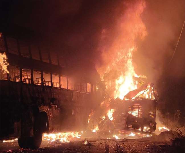 You are currently viewing पश्चिमी बुल्गारिया में बस में आग लगने से ; 45 लोगों की हुई मौत
