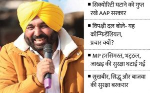 Read more about the article पंजाब में VIP सिक्योरिटी पर कलह गनमैन घटाने के प्रचार पर घिरी मान सरकार विरोधी नेता बोले चीप पब्लिसिटी के लिए बढ़ाया खतरा