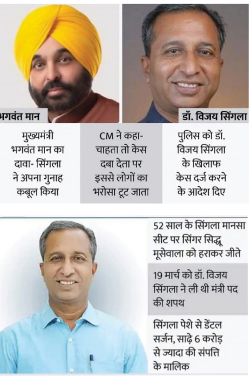 You are currently viewing पंजाब के बर्खास्त स्वास्थ्य मंत्री की चार्जशीट 2 महीने के अंदर पेश की विजिलेंस का एक्शन, जमानत पर बाहर डॉ. विजय सिंगला