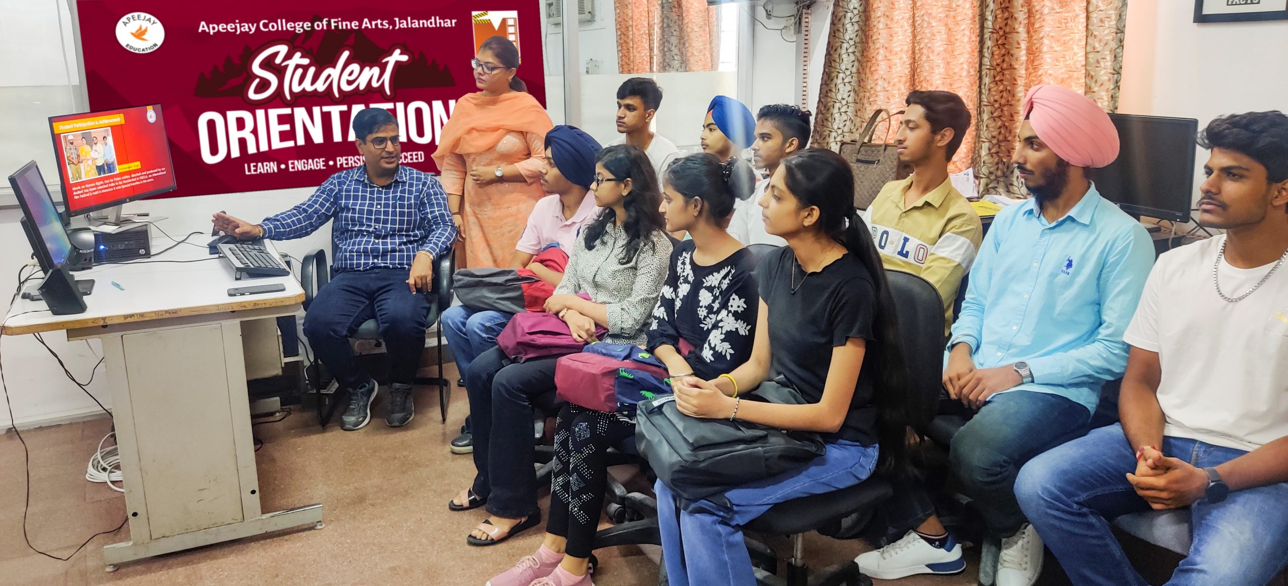 You are currently viewing एपीजे कॉलेज ऑफ़ आर्ट्स जालंधर के पीजी डिपार्टमेंट ऑफ़ मल्टीमीडिया द्वारा नवागत विद्यार्थियों के लिए ओरियंटेशन प्रोग्राम का आयोजन
