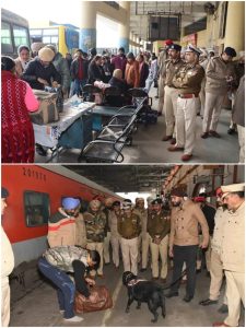 Read more about the article जालंधर में पुलिस ने सार्वजिक स्थलों पर चलाया सर्च ऑपरेश:रेलवे स्टेशन और बस अड्डे पर डॉग स्क्वॉड के साथ चैक किए बैग और सामान