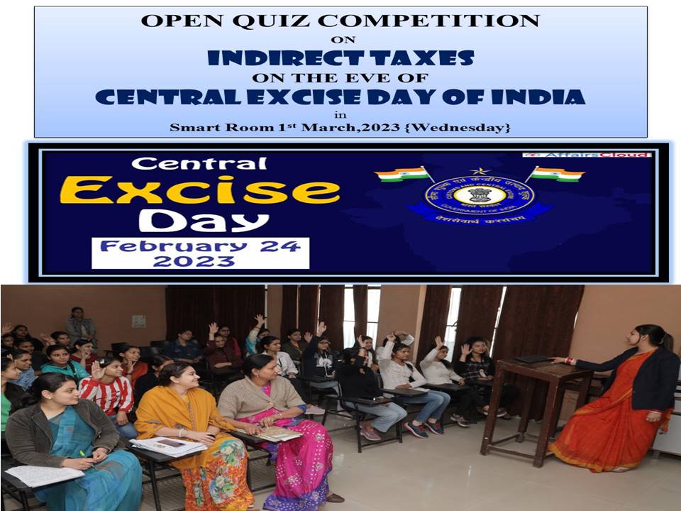 Read more about the article P.C.M.S.D.  कॉलेज फॉर विमेन  जालंधर के पीजी डिपार्टमेंट ऑफ कॉमर्स एंड मैनेजमेंट द्वारा ओपन क्विज प्रतियोगिता का आयोजन ।