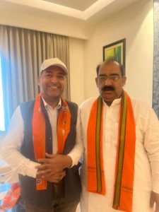Read more about the article भाजपा ने दिया कांग्रेस को बड़ा झटका,कांग्रेस प्रदेश महासचिव पी के एस भारद्वाज भाजपा में शामिल