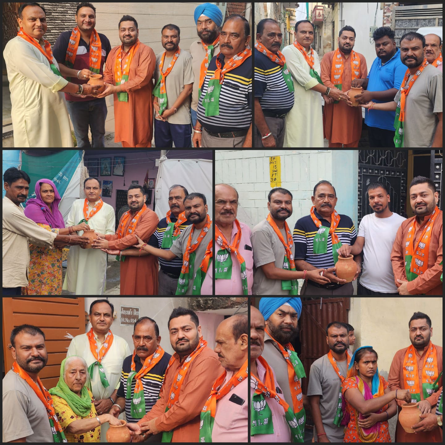 Under the guidance of Manoranjan Kalia, the Kalash Yatra in the "Meri Mitti Mera Desh" campaign reached the residence of General Secretary